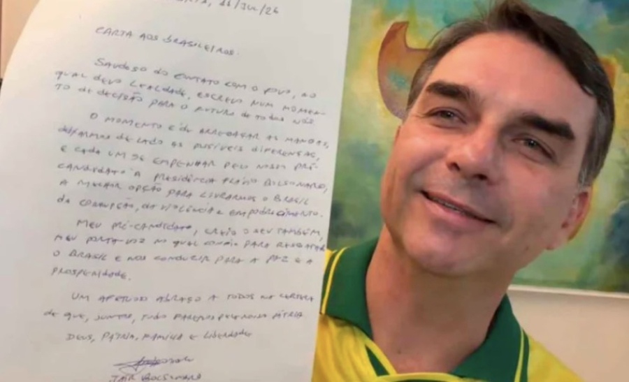 OAB pede a Moraes que autorize visitas de Flávio a Bolsonaro como advogado
