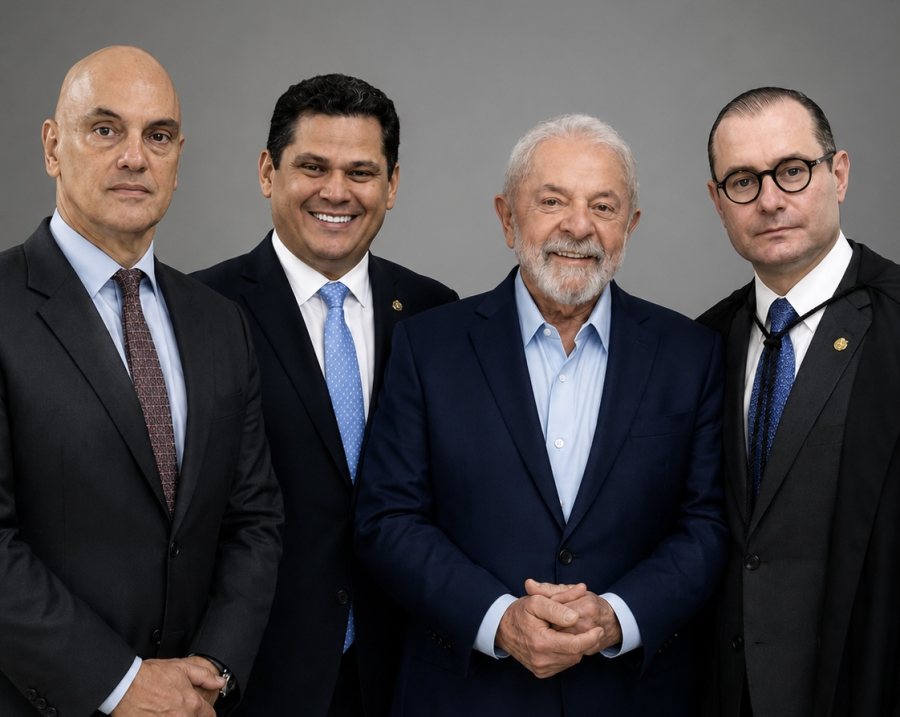 Em pleno período eleitoral, Ministro Alexandre de Moraes reúne Lula, Davi Alcolumbre e Zanin para jantar de paz